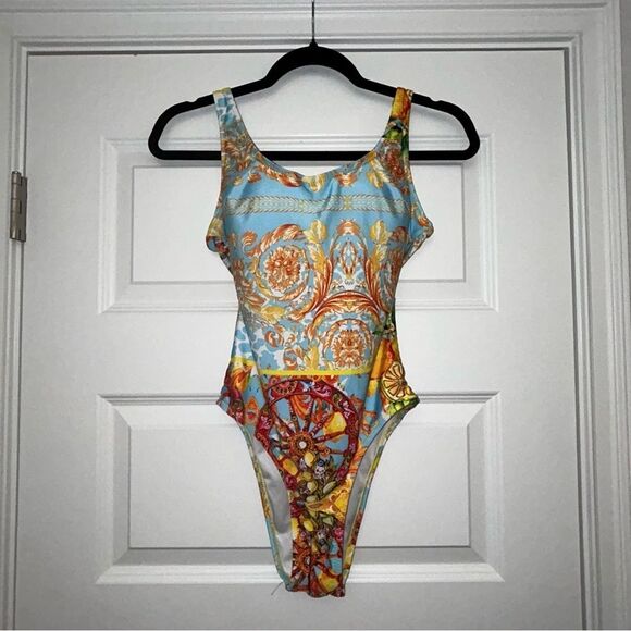 Antica Sartoria One Piece Low Open Back Cheeky One Piece Swimsuit - Picture 1 of 10